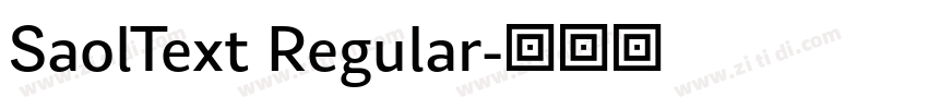 SaolText Regular字体转换